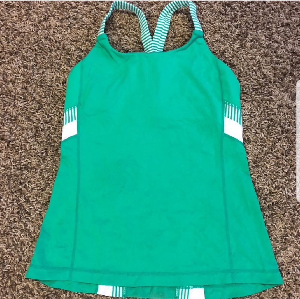 lululemon athletica Green Tank Top
